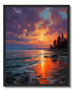 SCARLET SHORE - FRAMED
