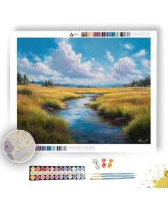 MEADOW STREAM - Paint by Numbers Full Kit