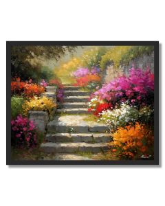 GARDEN STAIRS - FRAMED