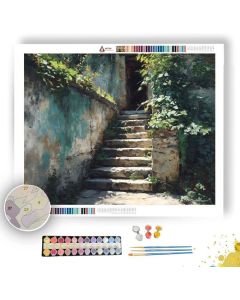 OLD STONE STEPS - Paint by Numbers Full Kit
