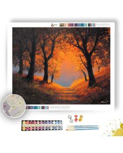 AUTUMN FOOTPATH - Paint by Numbers Full Kit