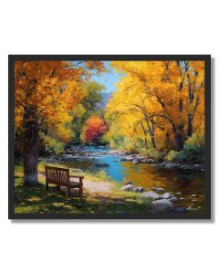 RIVERSIDE BENCH - FRAMED
