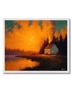 SUNSET COTTAGE - FRAMED