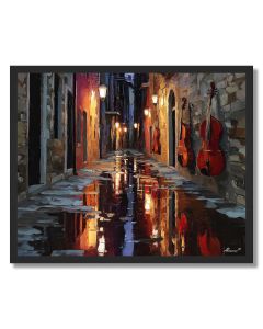 LANE OF MUSIC - FRAMED