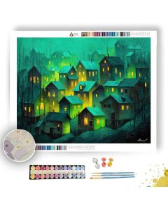 BLACK FOREST VILLAGE LIGHT - Paint by Numbers Full Kit