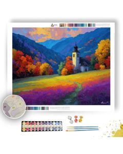 BAVARIAN CHAPEL LIGHT - Paint by Numbers Full Kit