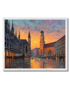 MUNICH SUNSET - FRAMED