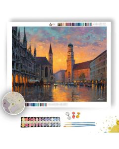 MUNICH SUNSET - Paint by Numbers Full Kit