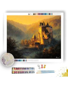 CASTLE ELTZ AT DAWN - Paint by Numbers Full Kit