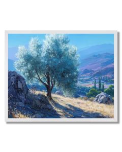 OLIVE TREE LIGHT - FRAMED