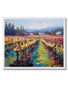 VINEYARD IN BLOOM - FRAMED
