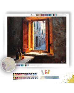 TUSCAN WINDOW LIGHT - Paint by Numbers Full Kit