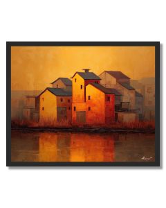 VILLAGE GLOW - FRAMED