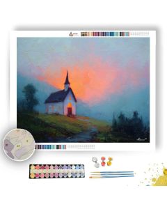 HILLSIDE CHAPEL - Paint by Numbers Full Kit