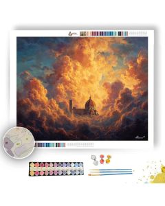 CATHEDRAL IN GOLD - Paint by Numbers Full Kit