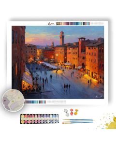 SIENA AT DUSK - Paint by Numbers Full Kit