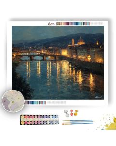 FLORENCE BY MOONLIGHT - Paint by Numbers Full Kit