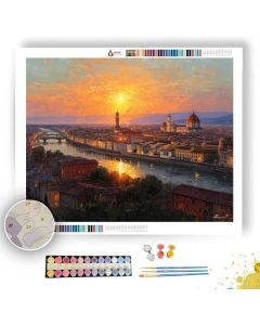 SUNSET OVER FLORENCE - Paint by Numbers Full Kit