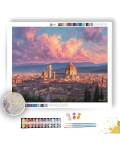 DUOMO AT SUNSET - Paint by Numbers Full Kit