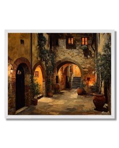 TUSCAN COURTYARD - FRAMED