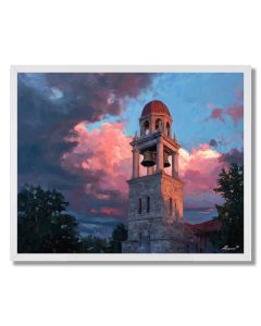 BELL TOWER AT SUNSET - FRAMED
