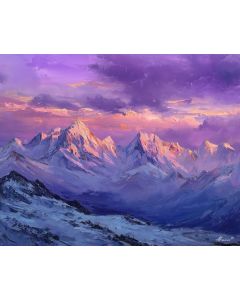 FRENCH ALPS SUNSET