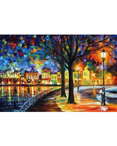 NIGHT PARK BY THE RIVER