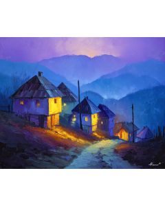 ROMANIAN VILLAGE DUSK