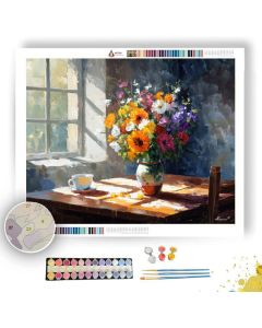 SUNLIT KITCHEN TABLE - Paint by Numbers Full Kit