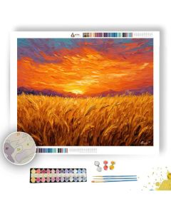 CORNFIELD SUNSET - Paint by Numbers Full Kit