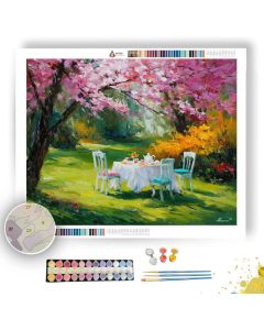GARDEN TEA TIME - Paint by Numbers Full Kit