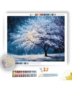 FROSTED STAR TREE - Paint by Numbers Full Kit