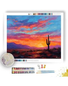 DESERT SUNSET STILLNESS - Paint by Numbers Full Kit
