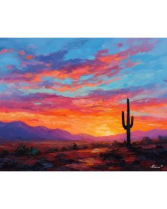 DESERT SUNSET STILLNESS