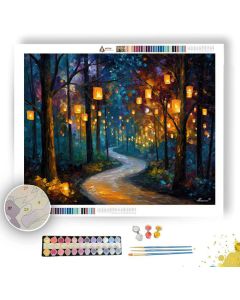 FOREST LANTERN PATH - Paint by Numbers Full Kit