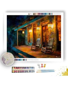 EVENING LANTERN PORCH - Paint by Numbers Full Kit
