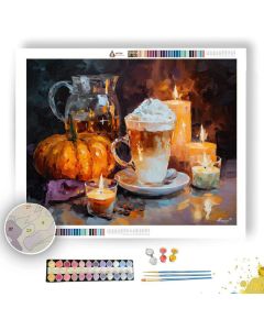 PUMPKIN SPICE AFTERNOON - Paint by Numbers Full Kit