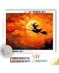 WITCHS FLIGHT - Paint by Numbers Full Kit