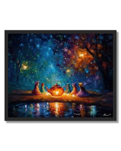 STARLIGHT TEA PARTY - FRAMED