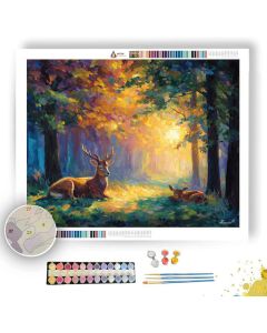 FOREST CLEARING GLOW - Paint by Numbers Full Kit