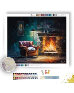 FIRESIDE COMFORT - Paint by Numbers Full Kit
