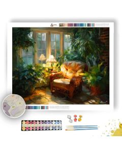 SUNROOM RELAXATION - Paint by Numbers Full Kit