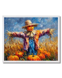 SCARECROW IN FIELD - FRAMED