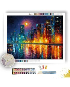 MOON OVER CITY - Paint by Numbers Full Kit