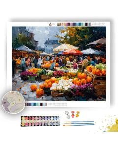 PUMPKIN MARKET DAY - Paint by Numbers Full Kit
