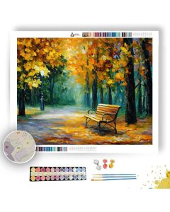 AUTUMN PARK BENCH - Paint by Numbers Full Kit