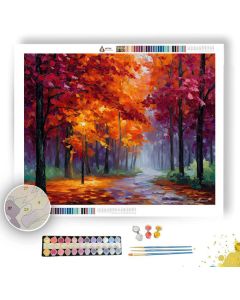 FALLEN LEAF PATH - Paint by Numbers Full Kit