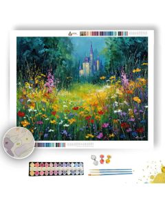 ENCHANTED CASTLE VIEW - Paint by Numbers Full Kit
