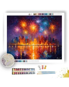 FREEDOM FIREWORKS SKY - Paint by Numbers Full Kit