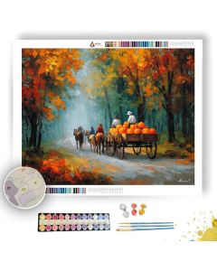 HARVEST WAGON RIDE - Paint by Numbers Full Kit